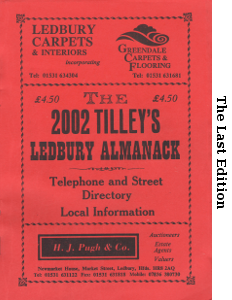 2002 Tilleys Alamanack